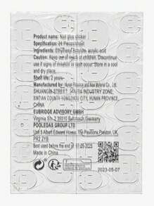 10 miếng dán móng tay giả ngọc trai trắng đính đá | Bộ móng giả sáng bóng sang trọng, phù hợp cho tiệc tùng và sử dụng hàng ngày, dụng cụ làm móng thủ công. - Nhiều màu - Xem 6