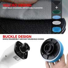 1 件 Type-C 充电无线电动清洁刷多功能 7 合 1 长柄伸缩手持电动拖把适用于家庭窗户卧室客厅厨房浴室厕所地板 - 白色 - 查看 8