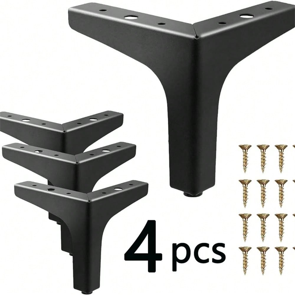 Metal Furniture Legs Black Gold Silver for Coffee Table Feet Sofa Chair Bathroom