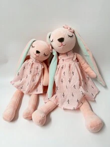 1pc 33/43cm Kawaii Long Ears Rabbit Plush Toys Lovely Sleeping Bunny Wearing Skirt Dolls Stuffed Soft Animal Appease Toy Lovely Birthday & Christmas Decor Gifts