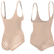 Faja reductora De Cintura Estilo Body Cómoda - Beis - Ver 1