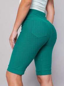 Women Denim Shorts - Màu xanh Bạc hà - Xem 1