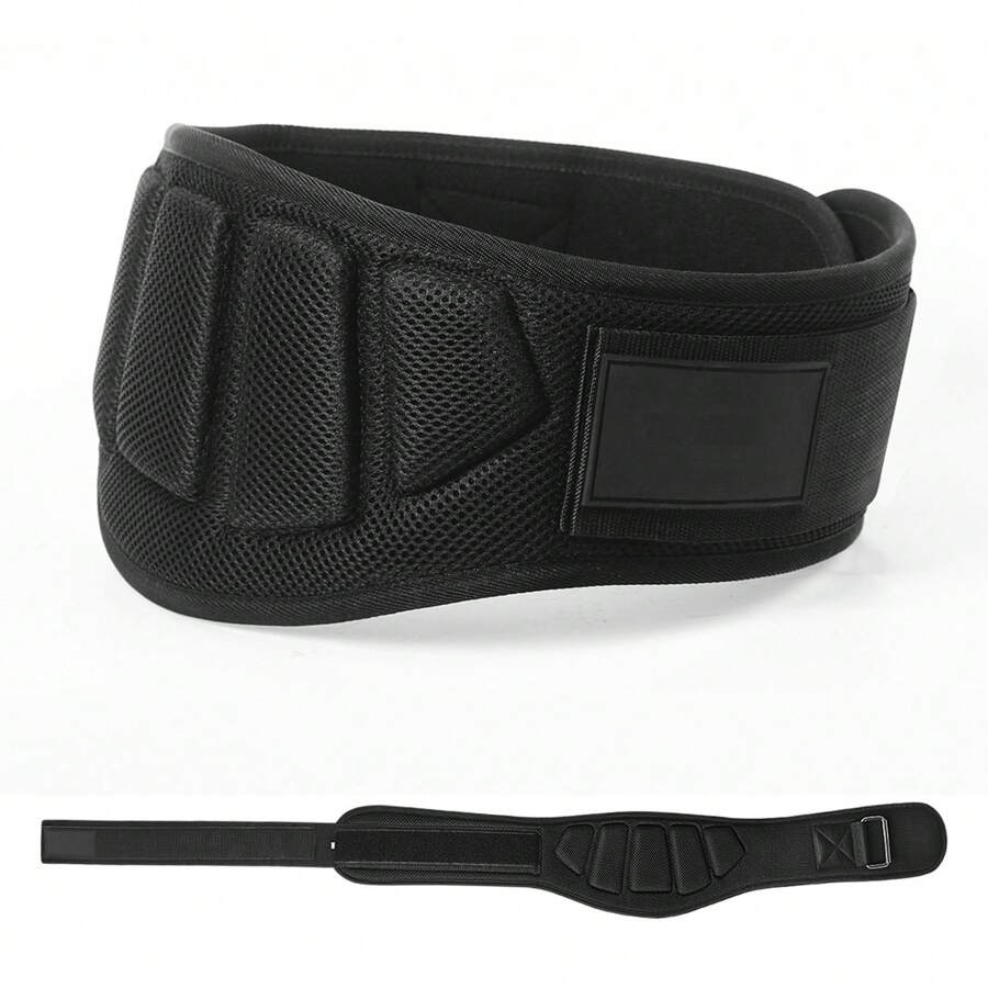 Cinturon para Gimnasio, Faja para Soporte de Espalda Baja, Ideal para Levantamiento de Pesas, 17cm de Soporte, Faja para Gym y Crossfit, para Hombres y Mujeres - Negro - Ver 1