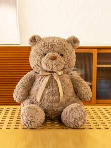 河月熊絨毛玩具、收藏娃娃、節慶禮物、裝飾 - 棕色 - 查看 1
