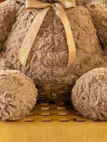 河月熊絨毛玩具、收藏娃娃、節慶禮物、裝飾 - 棕色 - 查看 4