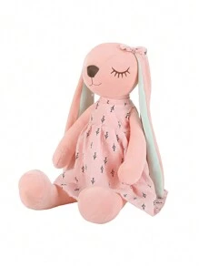 1pc 33/43cm Kawaii Long Ears Rabbit Plush Toys Lovely Sleeping Bunny Wearing Skirt Dolls Stuffed Soft Animal Appease Toy Lovely Birthday & Christmas Decor Gifts