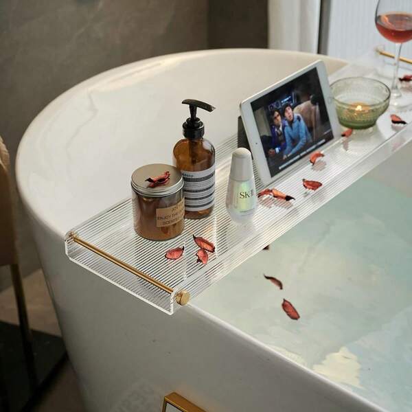 Bathtub Tray Acrylic Bath Tray Bathtub Caddy NonSlip Bath Tub Tray