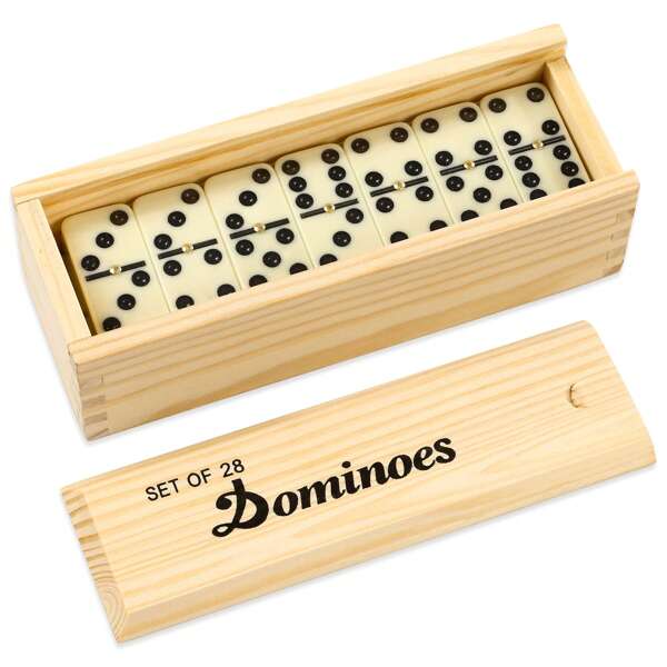 1Set, Dominoes Set for Adults, Dominoes Set Double Six, Double 6