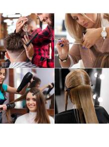 Kẹp tóc tạo kiểu 12 kẹp chia tóc kèm 1 lược đuôi chống tĩnh điện, kẹp chia tóc tạo kiểu chuyên nghiệp, kẹp tóc mái cho phụ nữ và trẻ em gái - màu đen - Xem 4