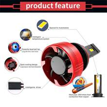 F5 110W H7 H4 Led Canbus 20000LM Powerful Headlight H7 H1  H11 9005 Hb3 Hb4 9012 H13 9007 Led Bulb Turbo Lamp For Car 2PCS