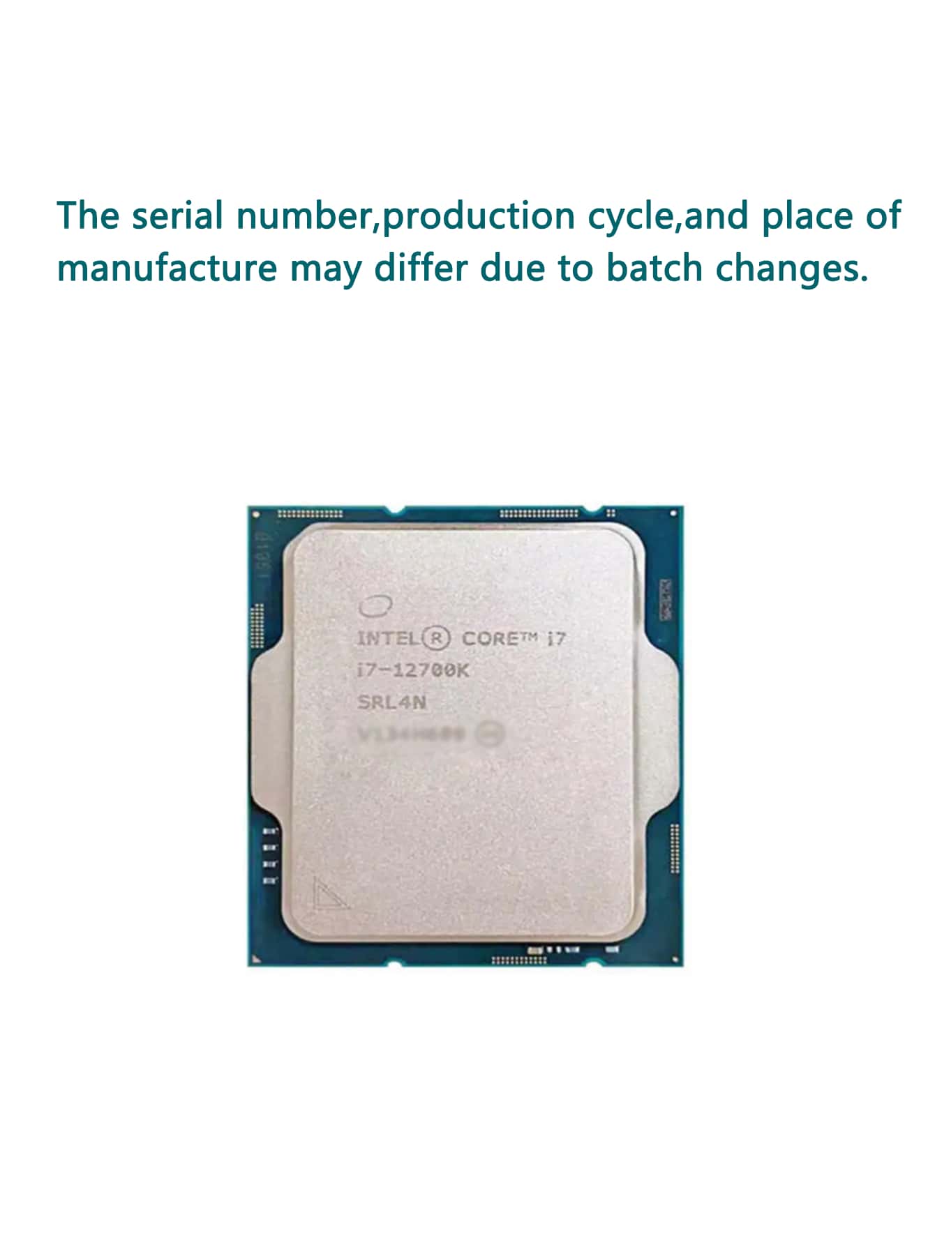 Intel Core I7-12700K I7 12700K 3.6GHz 12-Core 20-Thread CPU Processor ...