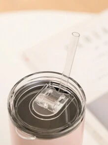 SNOOPY 1 件史努比不锈钢保温杯带盖和吸管，大容量旅行杯 - 綠色 - 查看 1