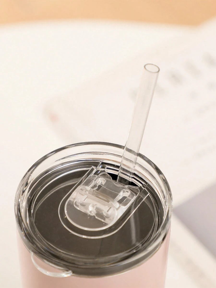 SNOOPY 1 件史努比不锈钢保温杯带盖和吸管，大容量旅行杯 - 綠色 - 查看 1