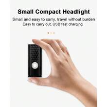 Usb可充電自行車車燈套裝,前燈配尾燈易安裝3種模式自行車配件 - 黑色 - 查看 6