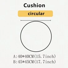 冬季毛絨座椅墊顏色區塊加厚椅墊,保暖 - 黃色 - 查看 2