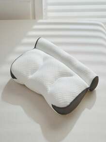 柔软可调节分区颈椎枕头家用助眠枕头枕芯 1 件 - 白+灰 - 查看 1