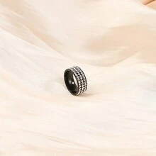 1枚歐美時尚全鑽不銹鋼戒指 - JZ073 - 查看 14