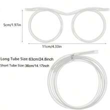 1 件柔性軟吸管眼鏡適合兒童派對、生日、派對、有趣的吸管眼鏡適合派對玩樂作為兒童禮物 - 彩色 - 查看 5