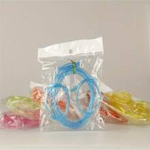 1 件柔性軟吸管眼鏡適合兒童派對、生日、派對、有趣的吸管眼鏡適合派對玩樂作為兒童禮物 - 彩色 - 查看 7