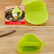 2pcs Random Color Silicone Pot Holders, Heat-resistant, Non-slip, Multifunctional Silicone Gloves For Kitchen - Multicolor - View 5