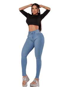 Divas Jeans Women Jeans - Màu xanh lam - Xem 5