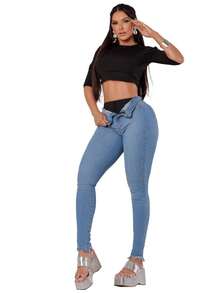 Divas Jeans Women Jeans - Màu xanh lam - Xem 1
