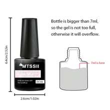 7Ml Gold Glitter Rubber Base Gel Polish Pink Glitter Flakes Semi Permanent Diamond Pigment Sparkle Varnishes Self-Leveling Soak Off Uv Led Nail Art Gel Polish Gift