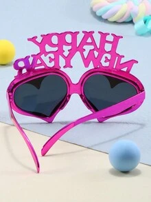 1只並適用男女的時尚紫色眼鏡,適合新年派對 - 紫色 - 查看 5