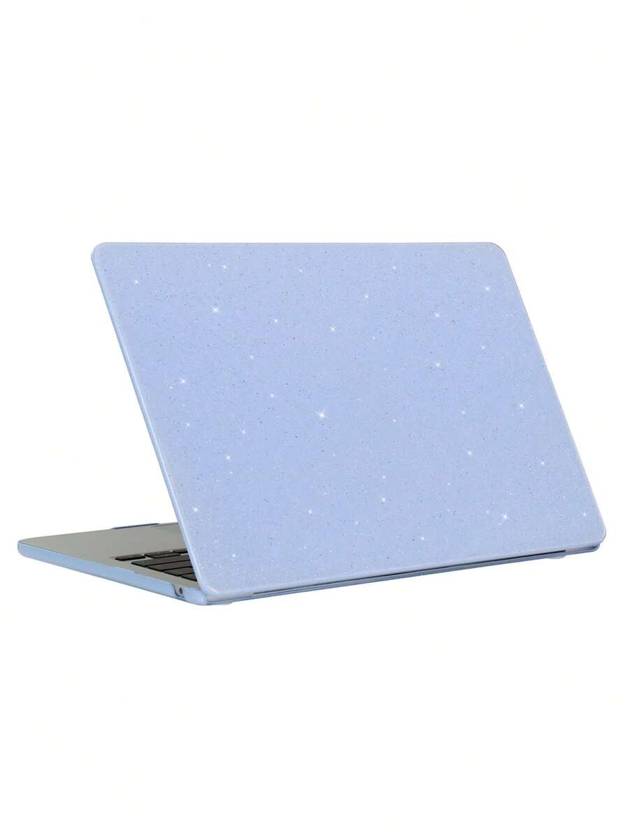 1pc Solid Cream-Colored Protective Shell Compatible With Macbook Pro 16 M2 Laptop Case Cover For Air 13.3 New Pro 14 Accessories - Blue - View 1