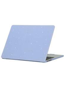 1pc Solid Cream-Colored Protective Shell Compatible With Macbook Pro 16 M2 Laptop Case Cover For Air 13.3 New Pro 14 Accessories - Blue - View 4