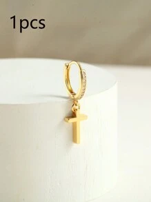 1PC Fashion New Cross Couple Earrings Christmas Valentine'S Day Thanksgiving Gift - Cross - View 14