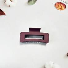 4pcs/set 10.5cm Stylish Matte Large Size Hair Clip With Retro Hollow Out Square Design For Women's Elegant Updo - Combination Colors - View 6