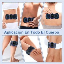Masajeador eléctrico de hombros, cuello y espalda, recargable, para uso doméstico y de oficina, alivia el estrés y relaja los músculos - Azul - Ver 4