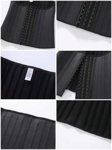 Sports Outdoor 1pc Women's Waist Belt Sporty Corset  For Slimming Stomach Shapewear Waist Trainer Corset - Black - View 10
