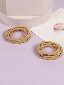1 Pair 120CM Champagne Round Shoelaces, Suitable For Sneakers, Flats, Casual Shoes, Sold Separately From Shoes - Champagne - View 4