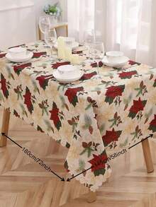 1入組聖誕圖案桌布 - 彩色 - 查看 3