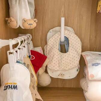 1pc No-Drilling Baby Wardrobe Organizer Hook For Storing Scarves, Hats, Drawers, And Clothes Love Valentine