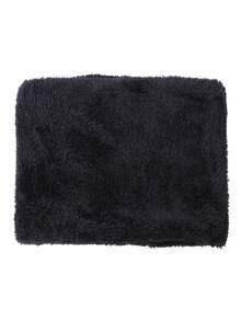 Winter Warm Knitted Hat & Scarf Set For Daily Life, Home, Outdoor Activities, 1pc Winter Cycling Hat - Black - View 7