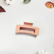 4pcs/set 10.5cm Stylish Matte Large Size Hair Clip With Retro Hollow Out Square Design For Women's Elegant Updo - Combination Colors - View 4