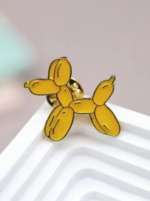 Niedliche Ballon-hunde-brosche, Bezauberndes Tier-metallabzeichen, Kreative Rucksack- Und Halsband-dekorationsnadel - Verschiedenfarbig - Übersicht 1