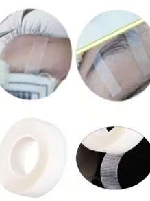 5 UNID Fita Micropore Para Alongamento De Cílios Branco - Bege - Visão 2