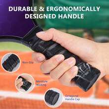 ENERFACE Pickleball Paddles,USAPA Approved Beautiful Pickleball Rackets Set,Wood/Fiberglass Surface Pickleballs Set with Pickleball Racket,Pickle Ball Paddles for Beginners & Pros - Màu tím - Xem 5