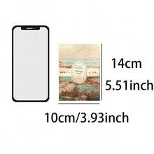 50入組復古油畫材料紙,風景、植物和花卉圖案裝飾底紙,美學diy拼貼剪貼簿材料,日誌和創意藝術的藝術材料 - 藏蓝色 - 查看 11