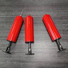 1 Mini Pump, Ball Manual Push Pump, Basketball Football Inflatable Trachea, Plastic Syringe, Small Pump - Red - View 2