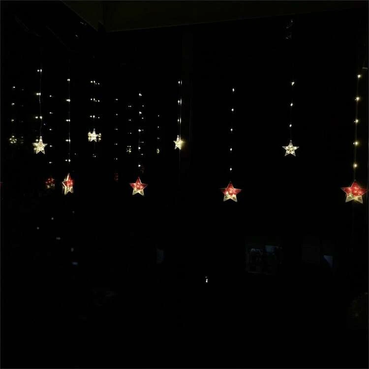 YUDA 3m 100L 2 Types Star Shape Christmas Decoration String Lights - Yellow - View 5