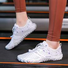 Quick Drying Sporty Water Shoes, Non-Slip Lightweight Casual Shoes For Indoor Fitness Yoga, For Outdoor Swimming Diving, Women's Footwear - White - View 5