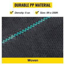 Weeds Barrier Fabric Cloth 3x50 To 6.5x330 Ft Landscape Woven 2.4 To 5.8 Oz PP With High Permeability Mat Ground Cover Garden Weeds Control - 5FTx250FT-5盎司 - 查看 8