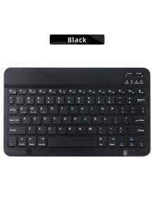 彩色無線鍵盤，適用於三星iPad小米華為平板電腦，支援IOS、Android及Windows系統，無線鍵盤 - 黑色 - 查看 7