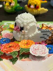 積木玩具鳥-肥鴿 - 彩色 - 查看 3