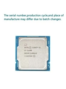 Intel Core I5-11400 I5 11400 2.6GHz 6-Core 12-Thread CPU Processor L3=12M 65W LGA 1200 No Fan Desktop Processor Cpu Computer Component Pc Gaming - White - View 3